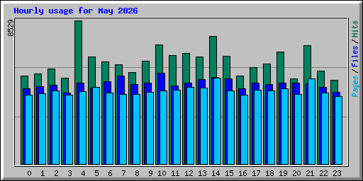Hourly usage for May 2026