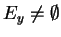 $E_y\neq\emptyset$