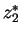 $z_{2}^{*}$