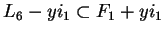 $L_6-yi_1\subset F_1+yi_1$
