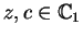 $z, c\in\mathbb {C}_{1}$