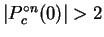 $\vert P_{c}^{\circ n}(0)\vert>2$