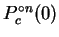 $P_{c}^{\circ n}(0)$