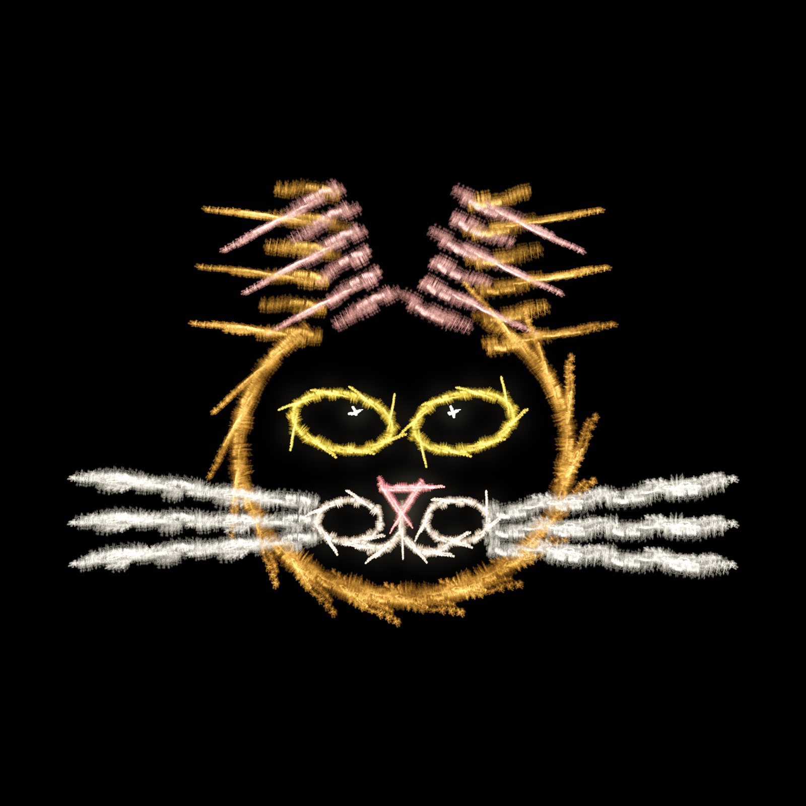 Claude's Cat rendered at 4000 by 4000 pixels